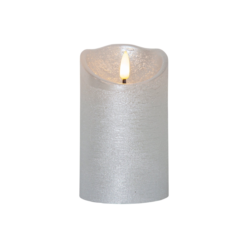 Eglo 411503 - LED-lys FLAMME RUSTIC LED/2xAA sølv