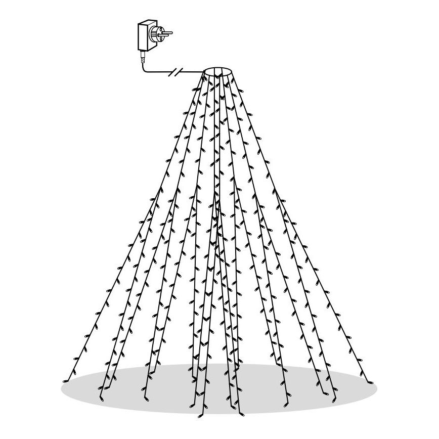 Eglo - Udendørs LED lyskæde 360xLED 2 m IP44 varmt hvidt lys