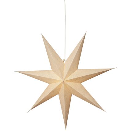 Eglo 411556 - Juledekoration ÉTOILE stjerne 1xE14/25W/230V 60 cm beige