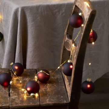 Eglo 411559 - Julelyskæde BLISS 22xLED/3xAA 2,6m varm hvid