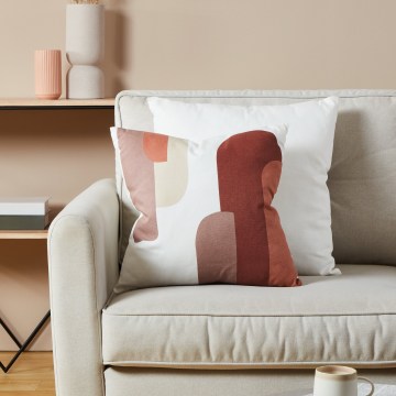 Eglo 420007 - Dekorativ pude CHEVERY 45 x 45 cm hvid/rød