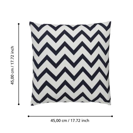 Eglo 420014 - Pyntepude CHEVERY 45x45 cm sort/hvid