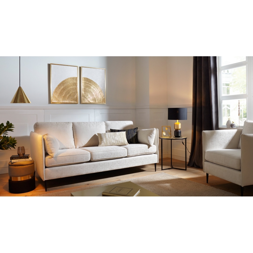 Eglo 420018 - Dekorationspude CHEVERY 30x50 cm creme/guld