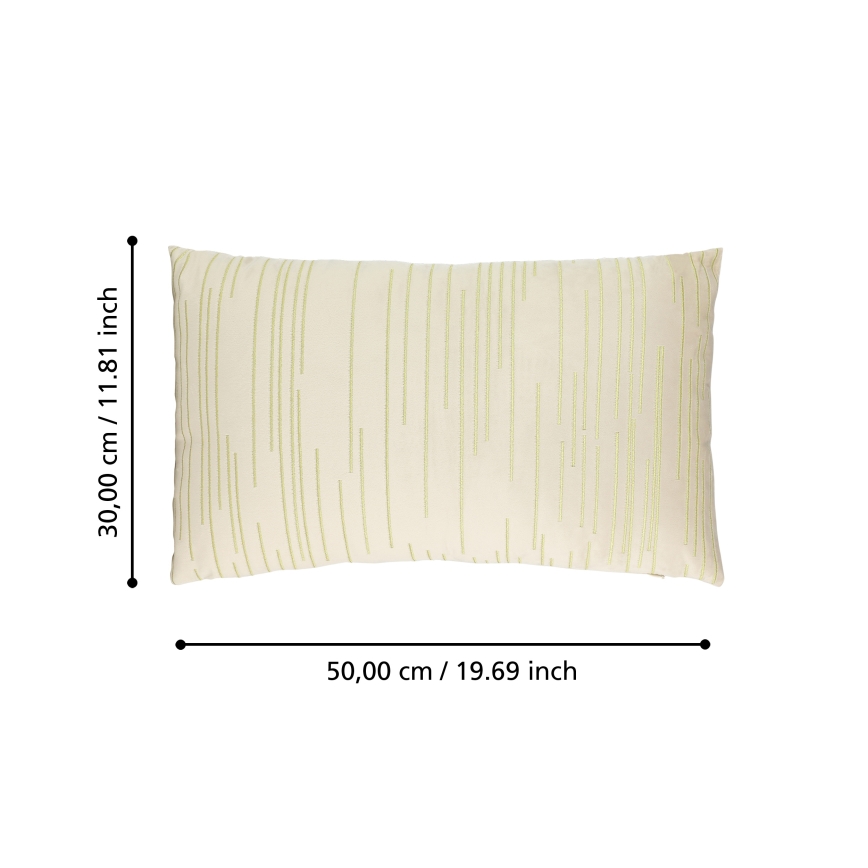 Eglo 420018 - Dekorationspude CHEVERY 30x50 cm creme/guld