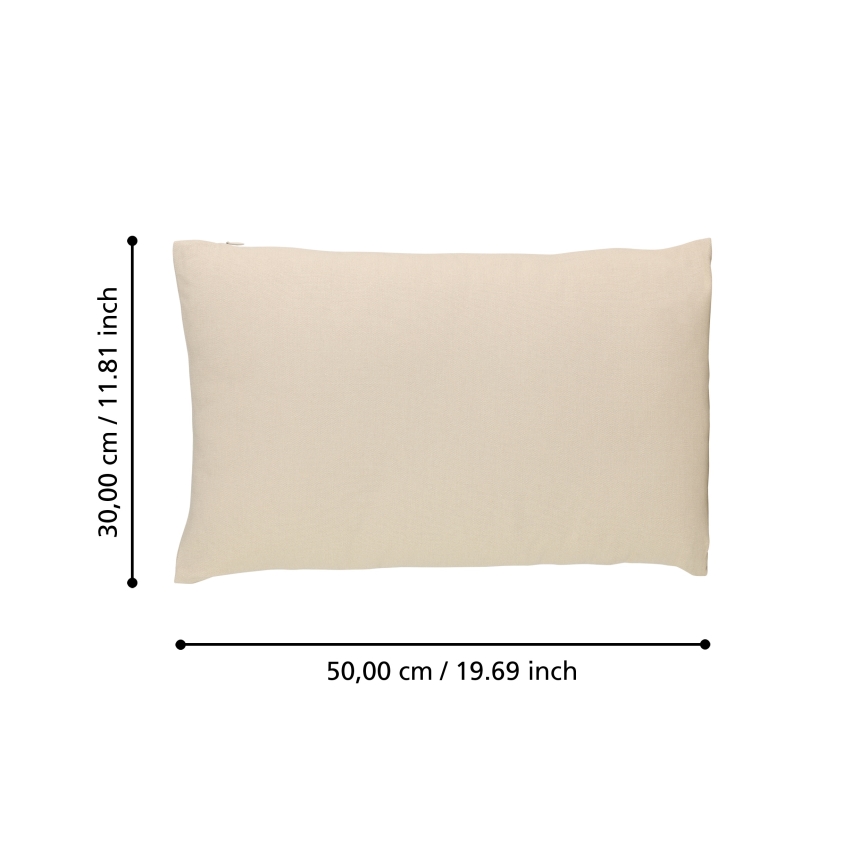 Eglo 420021 - Dekorativ pude ILES 30x50 cm beige