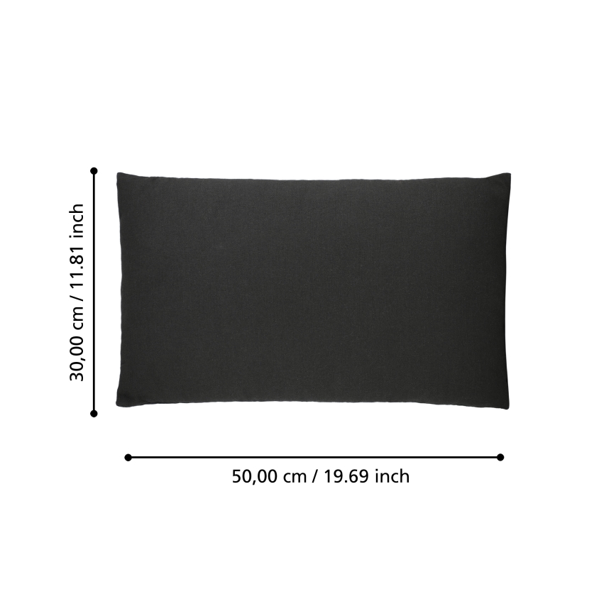 Eglo 420023 - Dekorationspude ILES 30 x 50 cm, sort