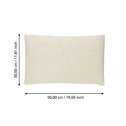 Eglo 420032 - Dekorativ pude ILES 30x50 cm beige