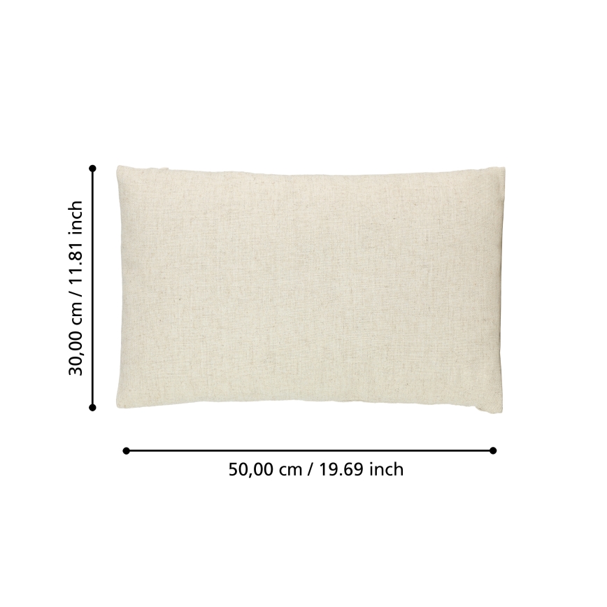 Eglo 420032 - Dekorativ pude ILES 30x50 cm beige
