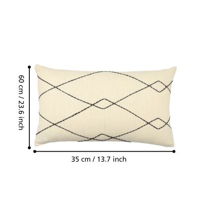 Eglo 420042 - Dekorationspude CHEVERY 35x60 cm beige/sort