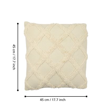 Eglo 420058 - Dekorationspude CHEVERY 45x45 cm cremefarvet