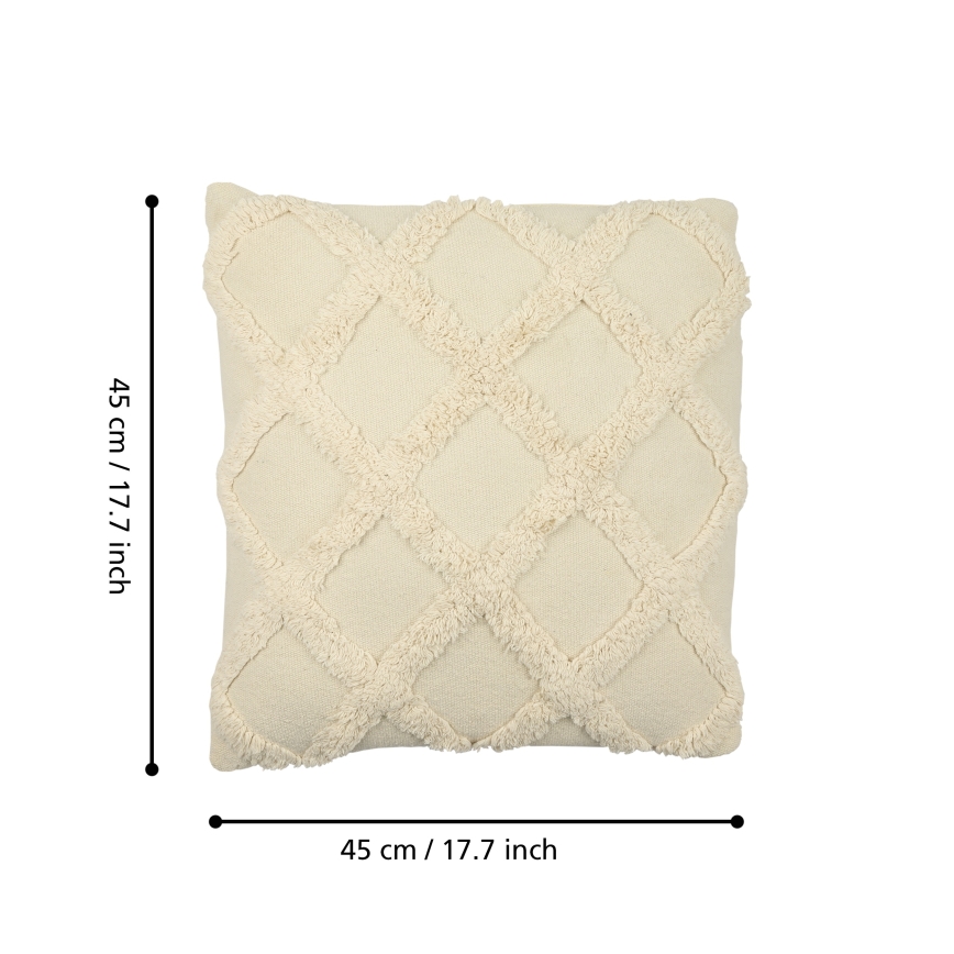 Eglo 420058 - Dekorationspude CHEVERY 45x45 cm cremefarvet