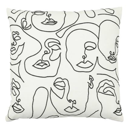 Eglo - Pyntepude 45x45 cm hvid/sort