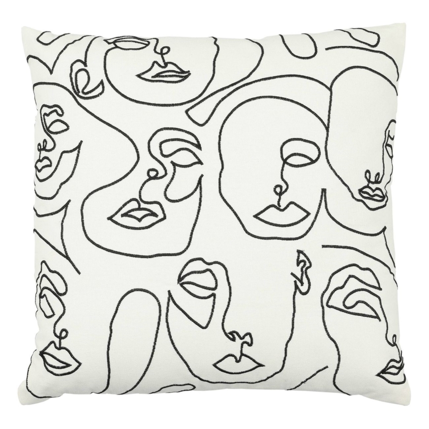 Eglo - Pyntepude 45x45 cm hvid/sort