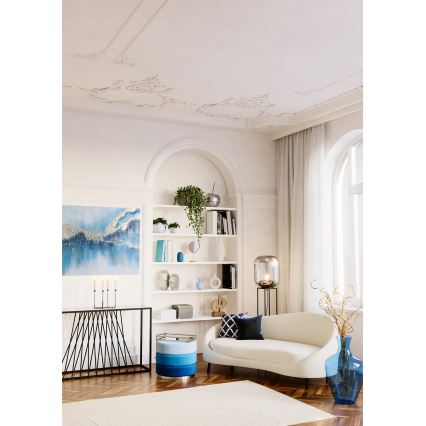 Eglo 420096 - Dekorativ pyntepude BERHALA 45x45 cm blå/hvid