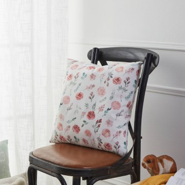 Eglo 420102 - Dekorativ pyntepude GEBENG 45x45 cm hvid/lyserød