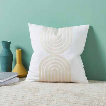 Eglo 420238 - Dekorationspude BERHALA 45x45 cm hvid/beige