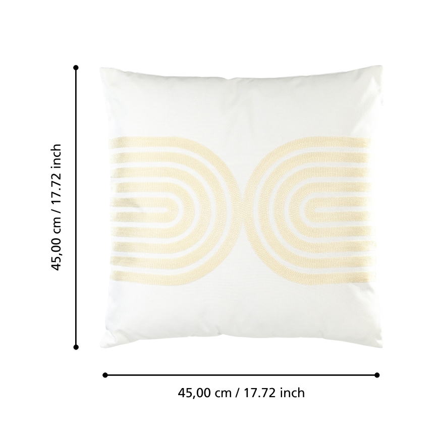 Eglo 420238 - Dekorationspude BERHALA 45x45 cm hvid/beige