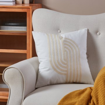 Eglo 420241 - Dekorationspude BERHALA 45x45 cm hvid/beige