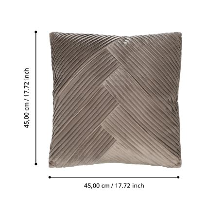 Eglo 420266 - Dekorativ pude SHOURA 45x45 cm brun