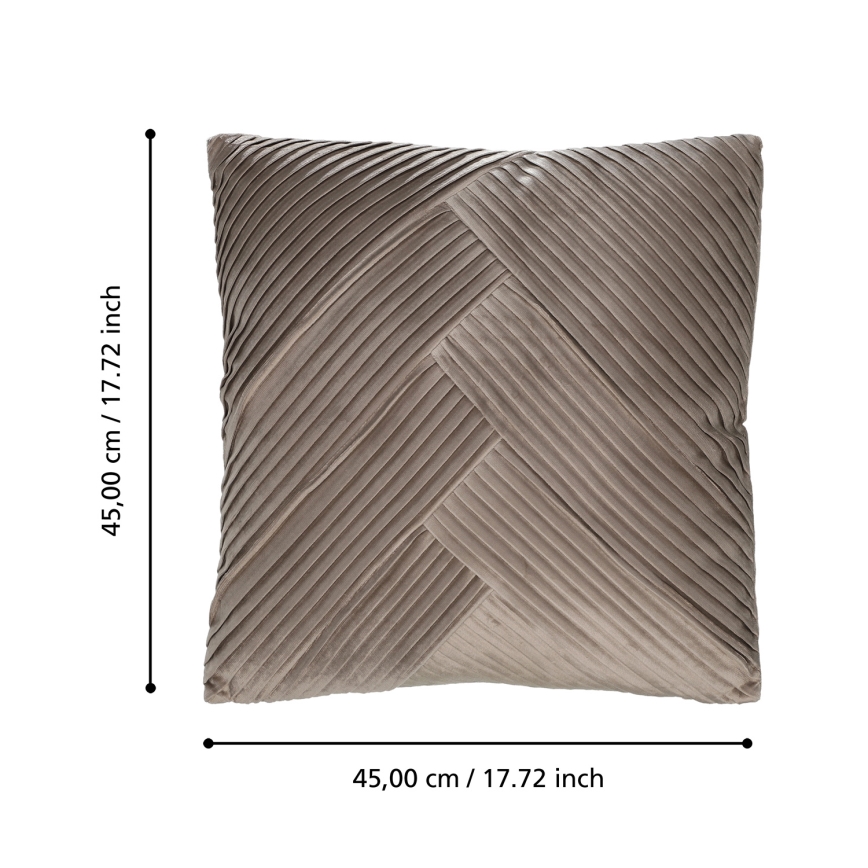 Eglo 420266 - Dekorativ pude SHOURA 45x45 cm brun