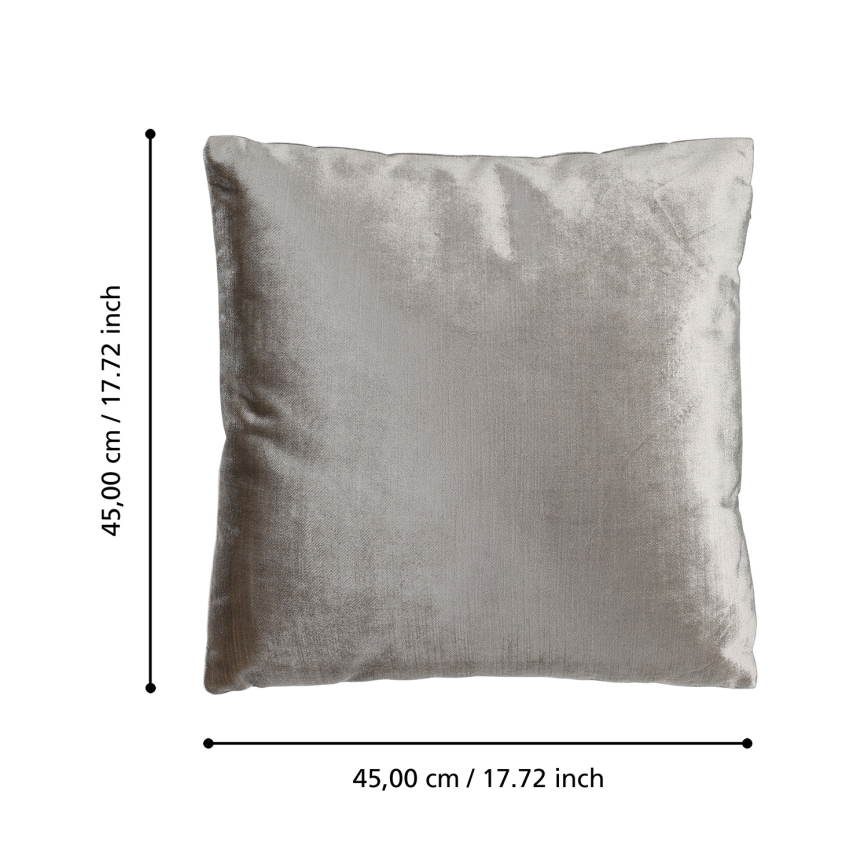 Eglo 420267 - Dekorativ pude SINGU 45x45 cm grå