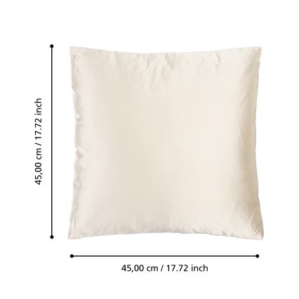 Eglo 420272 - Dekorativ pude KYONAN 45x45 cm cremefarvet