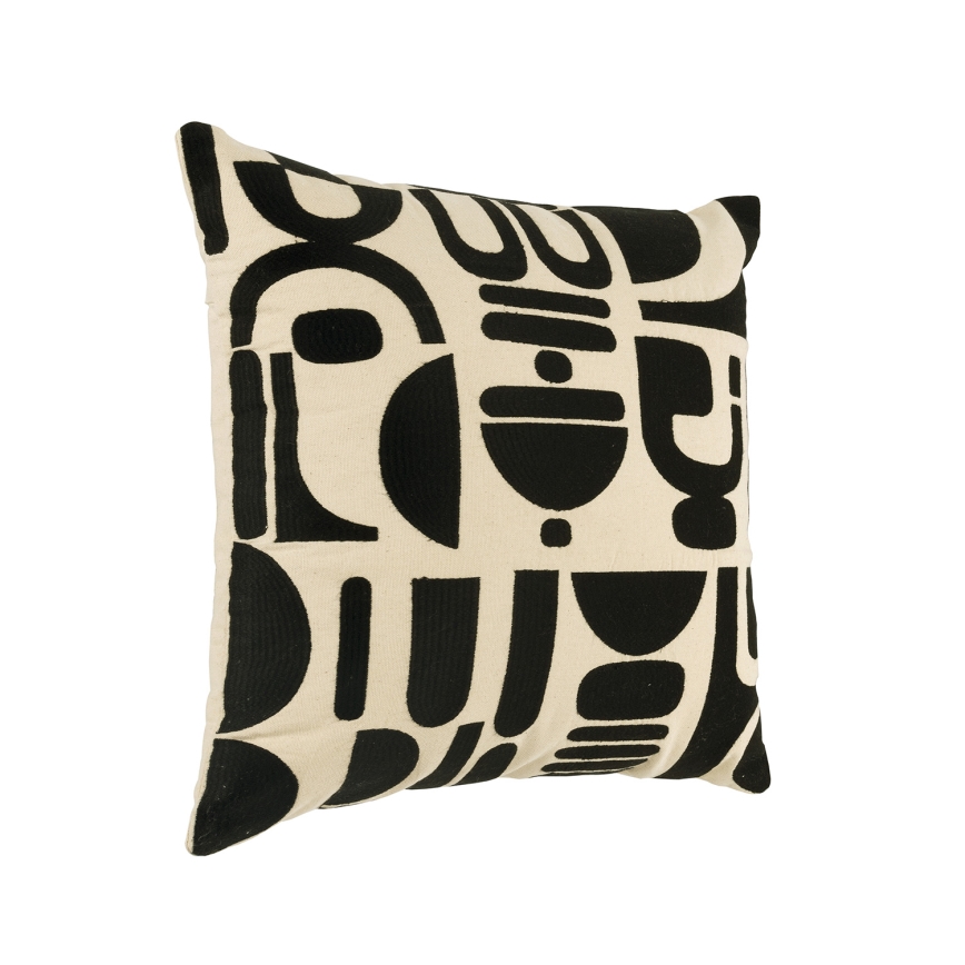 Eglo 420307 - Dekorativ pude CHEVERY 45x45 cm creme/sort