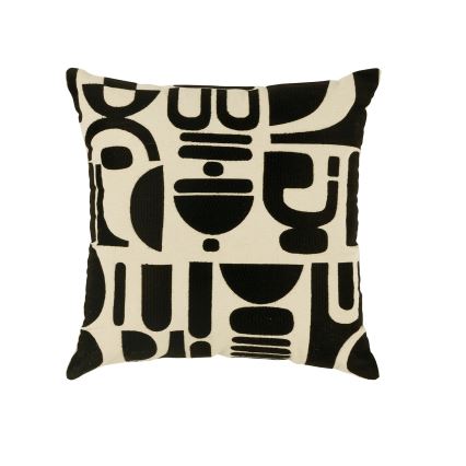 Eglo 420307 - Dekorativ pude CHEVERY 45x45 cm creme/sort