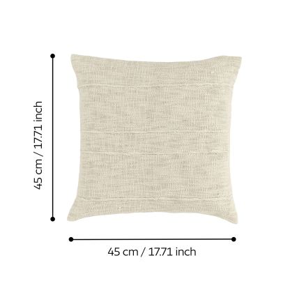 Eglo 420335 - Dekorativ pude SHILABO 45x45 cm beige