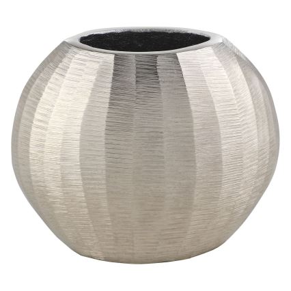 Eglo - Metalvase 13x15 cm sølvfarvet