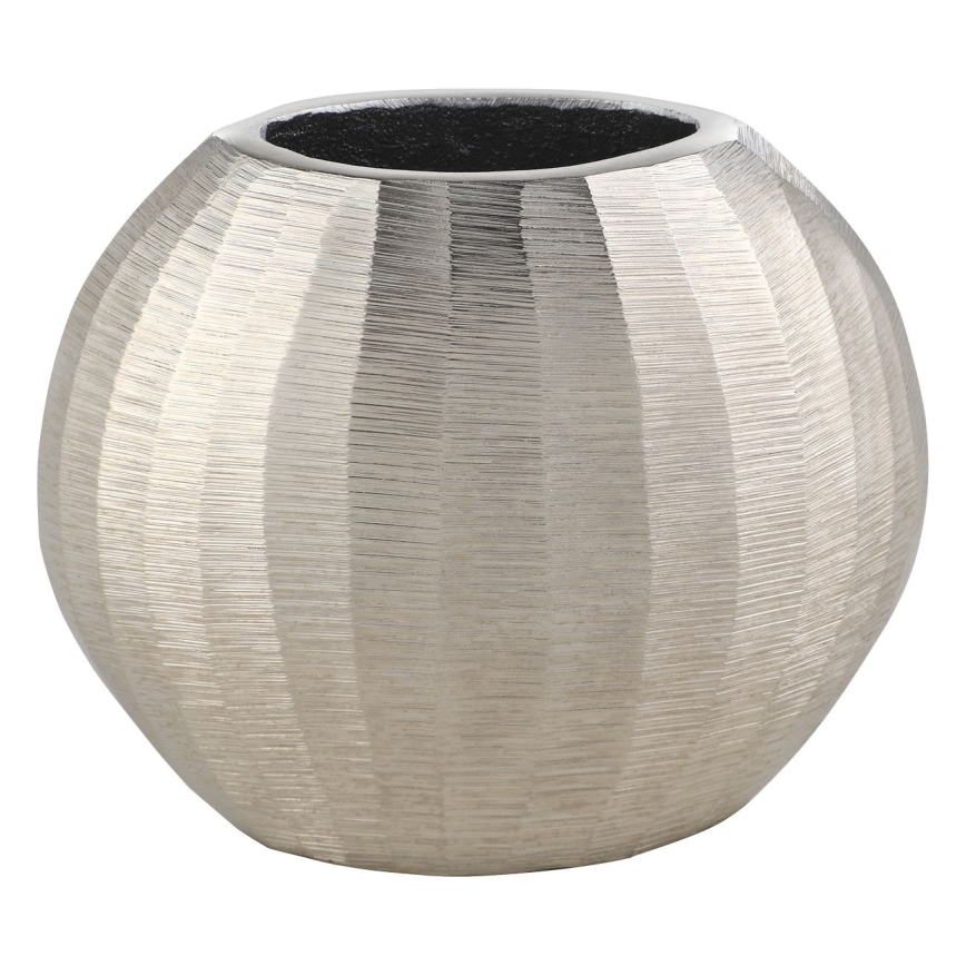 Eglo - Metalvase 13x15 cm sølvfarvet