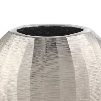 Eglo - Metalvase 13x15 cm sølvfarvet