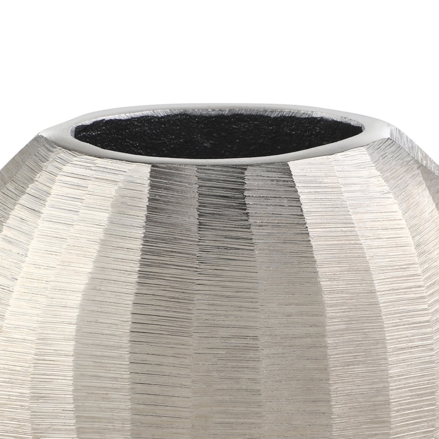 Eglo - Metalvase 13x15 cm sølvfarvet