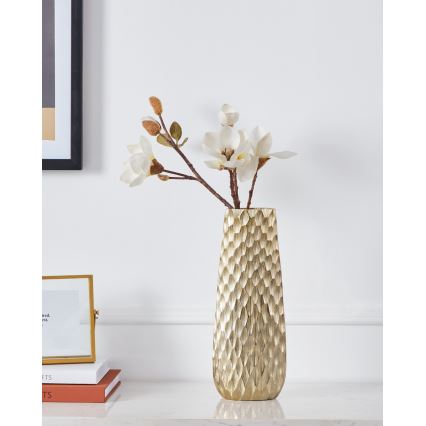 Eglo - Metalvase 31x12 cm guldfarvet