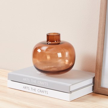 Eglo 421213 - Glasvase SIRANANA 11,8x13 cm brun/røget