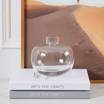 Eglo 421214 - Glasvase SIRANANA 11,8x13 cm klar/guld