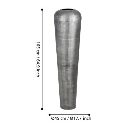 Eglo 421333 - MIYAZAKI metalvase 165 x 45 cm, grå