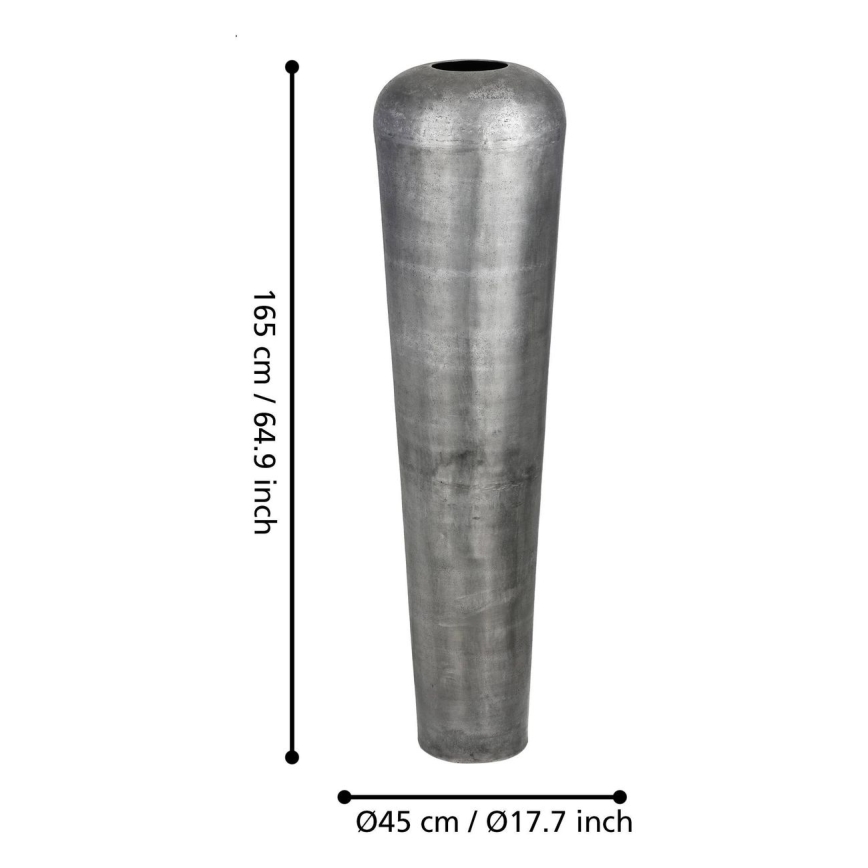 Eglo 421333 - MIYAZAKI metalvase 165 x 45 cm, grå