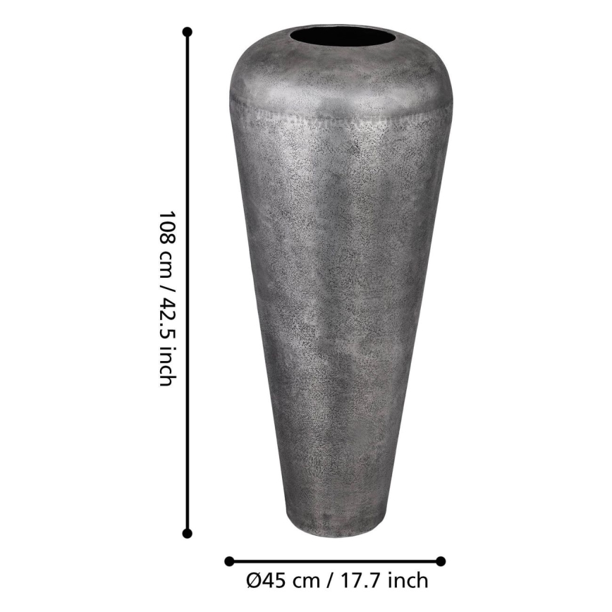 Eglo 421336 - Metalvase MIYAZAKI 108x45 cm grå