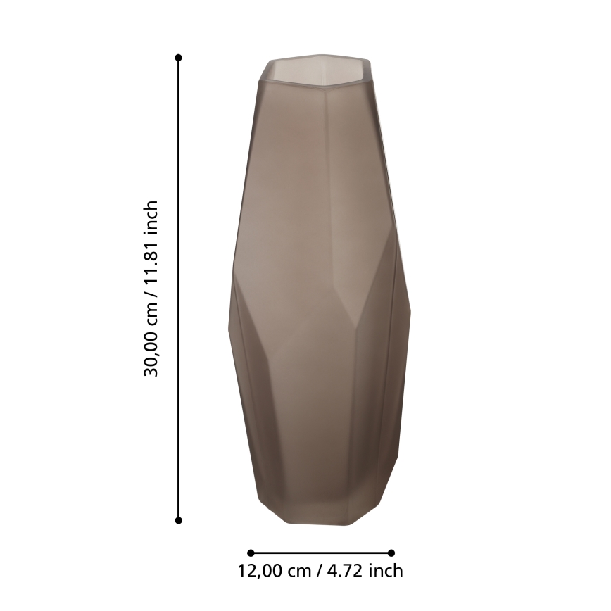 Eglo 421345 - Glasvase CLONONY 30x12 cm brun