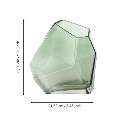 Eglo 421348 - Glasvase CLONONY 23,5x15x21,5 cm grøn