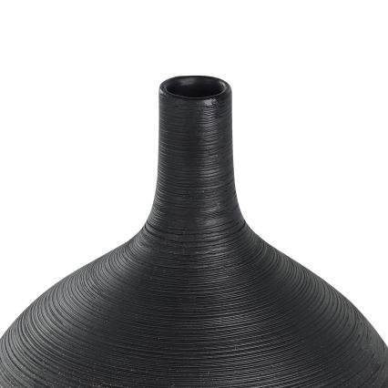 Eglo - Keramisk vase 22x16 cm sort/guldfarvet