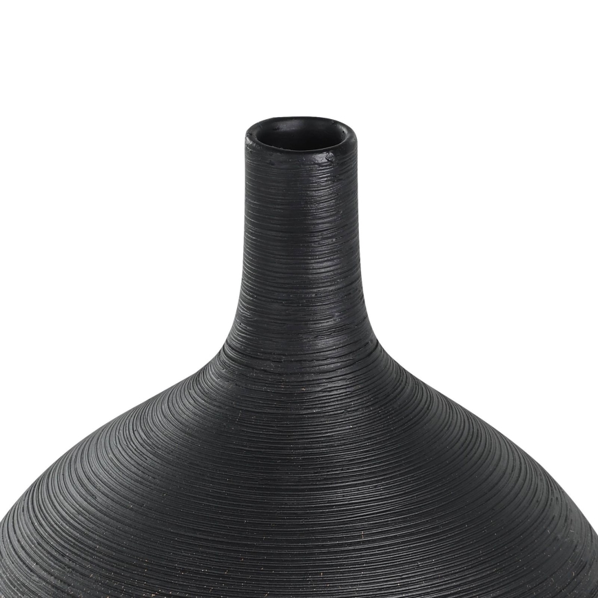 Eglo - Keramisk vase 22x16 cm sort/guldfarvet