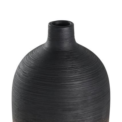 Eglo - Keramisk vase 28x12,5 cm sort/guldfarvet