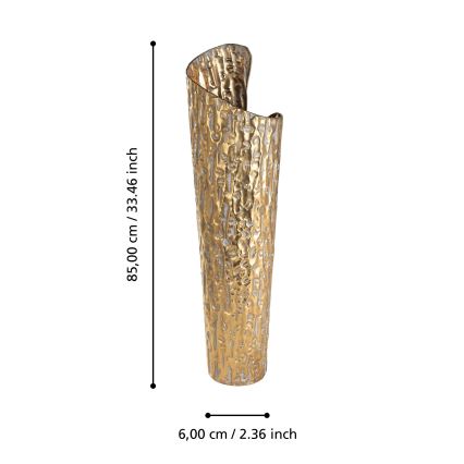 Eglo 421643 - Metalvase LENGGENG 85x60 cm guldfarvet