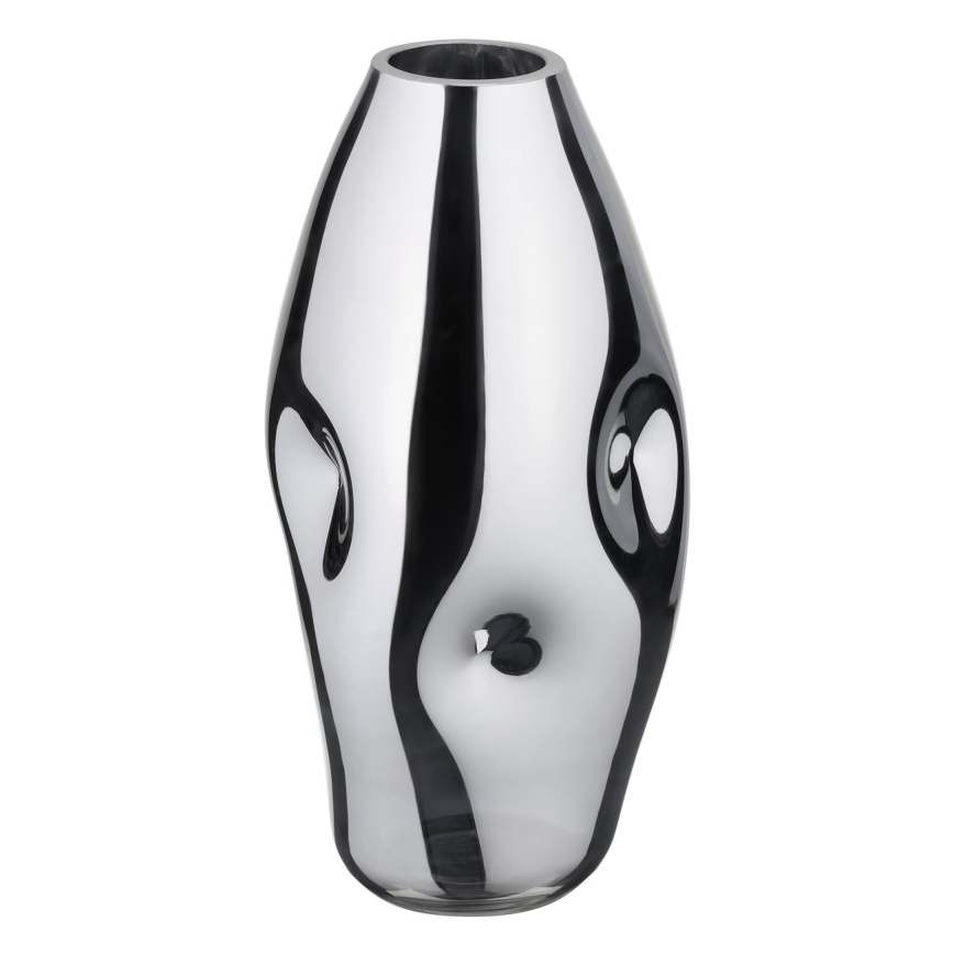 Eglo 421682 - Glasvase XIPORAI 28,5x14,5 cm i blank krom