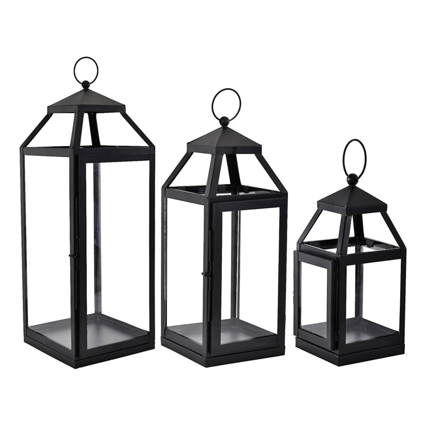 Eglo 422078 - Lanterner 3 stk. DAPITAN sort