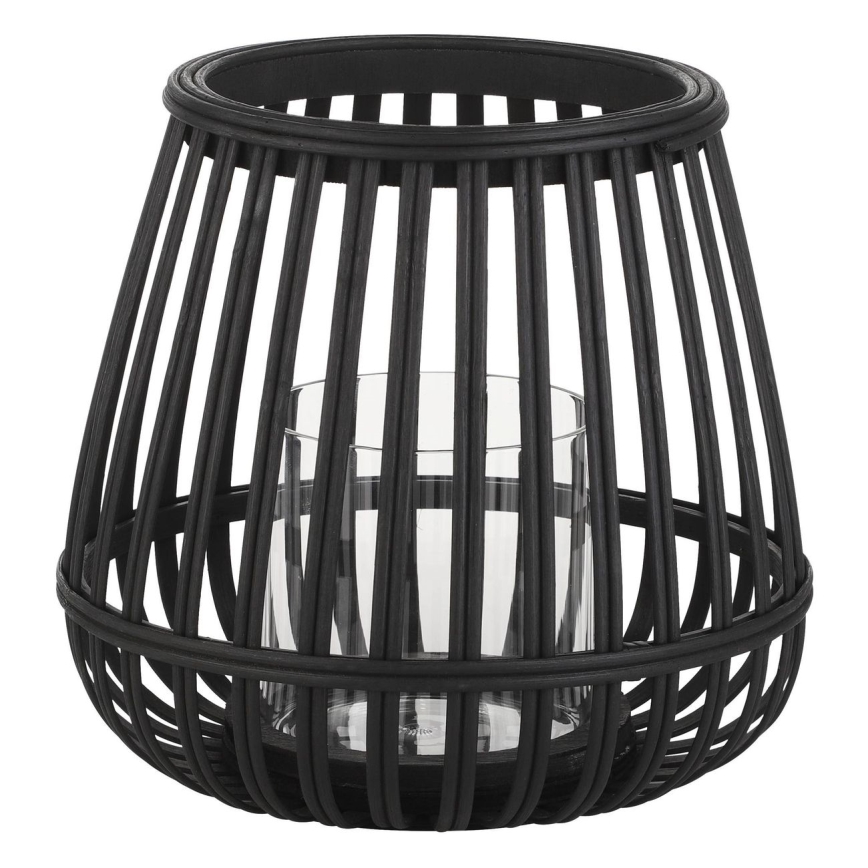 Eglo - Lysestage 20x22 cm sort/bambus