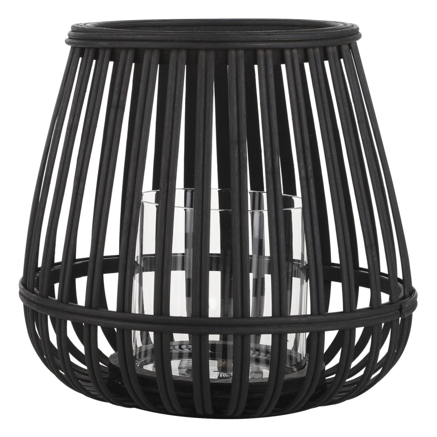 Eglo - Lysestage 20x22 cm sort/bambus