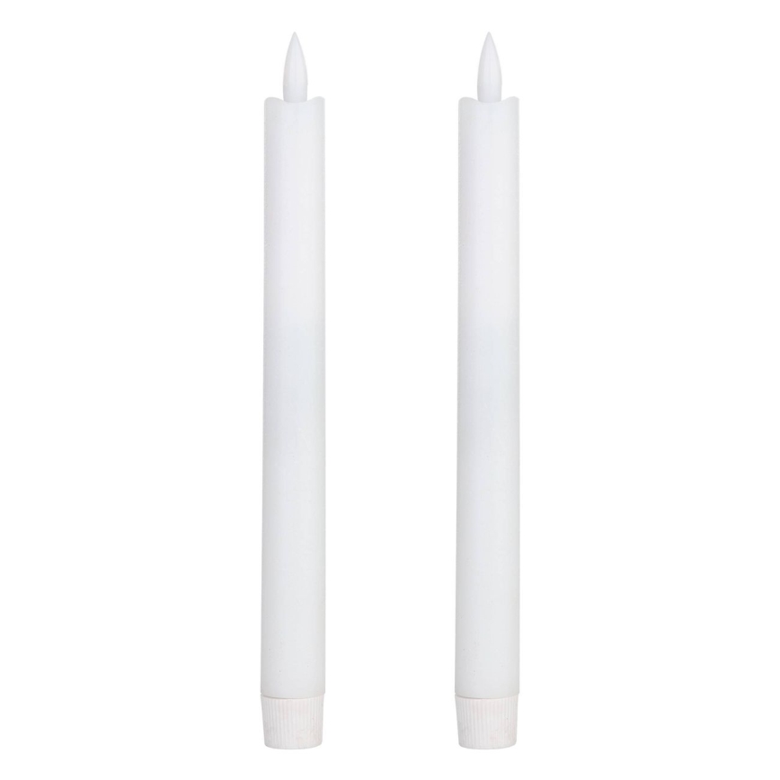 Eglo - LED stearinlys 2 stk. LED/1xAAA 24,5 cm hvid